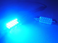 Sufitová žárovka 211 / 212 18x SMD 39mm jiskřivě modrá | 